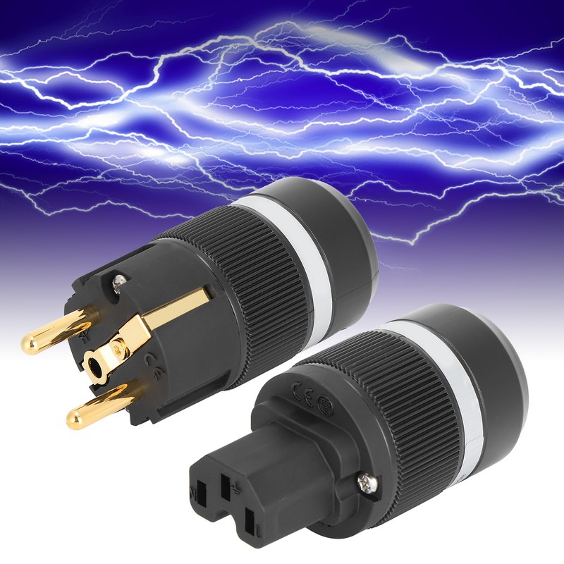Monosaudio Pure Copper 24K GoldPlated Power Plug for Audio Power