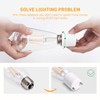 JACKYLED GU24 to E26 E27 Adapter 8-pack Heat Resistant Up