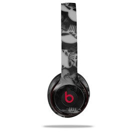 WraptorSkinz Skin Compatible with Beats Solo 4, Solo 3 and Solo 2 Wireless Headphones - Skulls Confetti White - Decal Vinyl Wrap (Headphones NOT Included)
