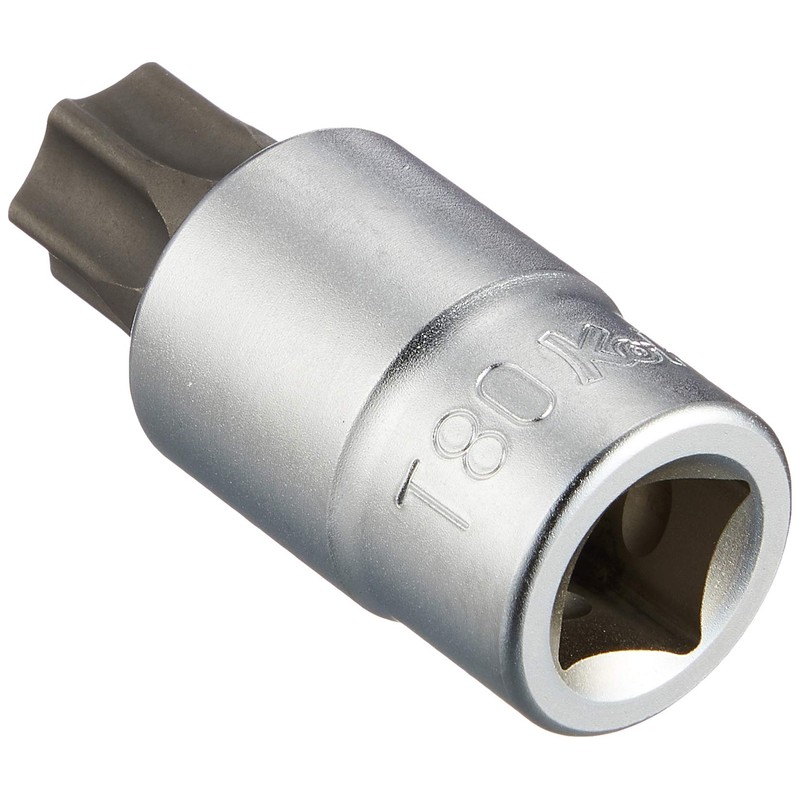 Koken 1/2 (12.7 mm) SQ. Torx Bit Socket, T80, Total