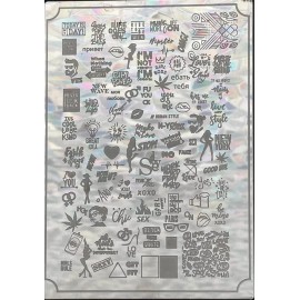 N Placas De Estampado De Uñas Sellos Chic