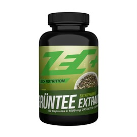 Zec Capsules + Green Tea Extract – Green Tea at the highest Dosierter Extract | 1000 mg per Capsule | Increases general Health and Well-Being | 120 Capsules