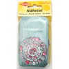 Kleiber Pocket Sized Hard Case Travel Sewing Kit including Scissors/Thread/Spare
