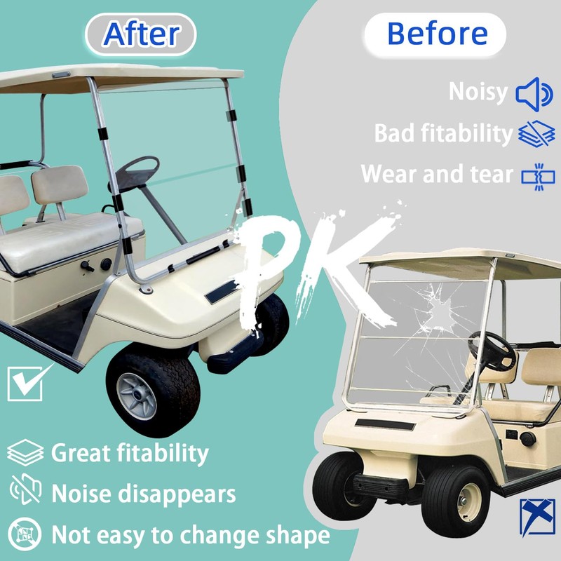 Drive-up Golf Cart Windshield Retaining Clips Kit for Club Car
