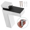 Operitacx 2pcs Adjustable Glass Shelf Brackets Supports for Thickness Stable