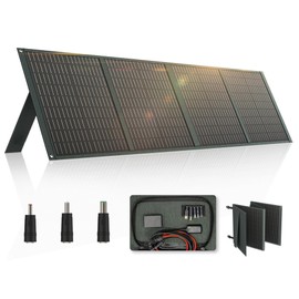 POWERWIN 110W Foldable Solar Panel IP65 Portable Solar Panel Kit with 2 USB Outputs 18V Solar Charger for Portable Power Station Camping Laptops RV