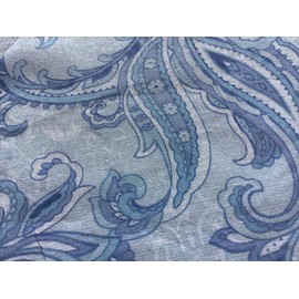 Itosho GM3931 Cotton Gauze Blanket Cover, Paisley, Blue, 57.1 x 80.7 inches (145 x 205 cm)