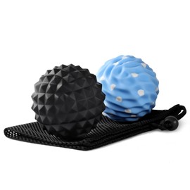 JIEJUNJIE Massage Ball Set - Myofascial Release Balls for Back, Neck,Shoulder Relief, Deep Tissue Massage & Trigger Point Tool with Mesh Bag for Gym or Home Use