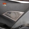 car-king888 Silver Steel Car Door Louds Speaker Cover Grille Trim