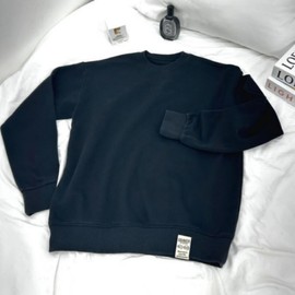 MFNC-050155 Thick Washed Pure Cotton Fleece Sweatshirt ONE/L