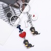 HUAAPLEGO Cute Alloy Enamel Pets Dog Keychain Puppy Key rings