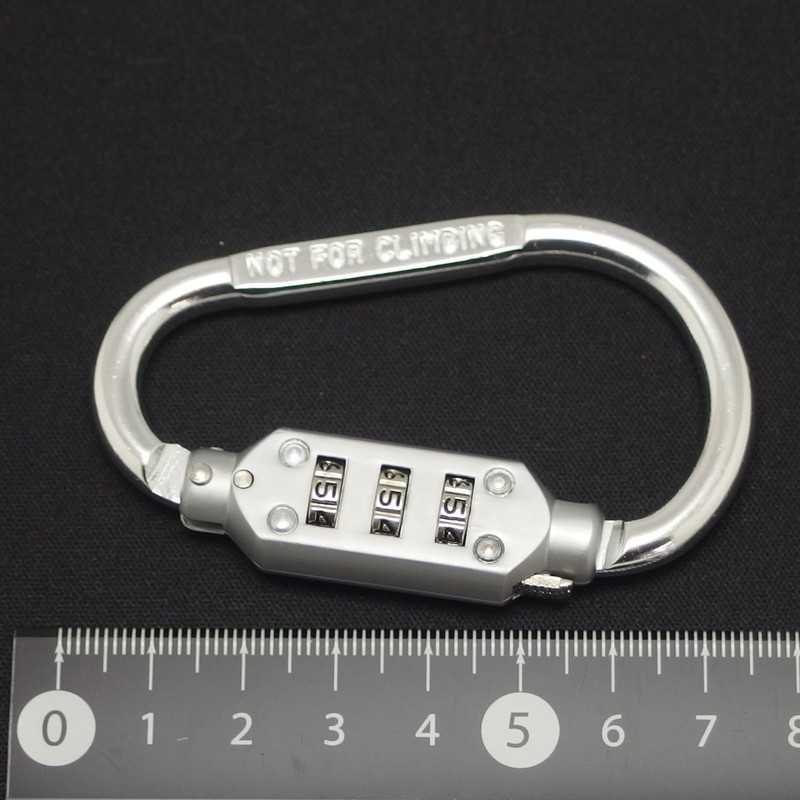 Kontec Dial-Type Lock, D-Lock, Silver, Small