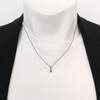 Laracristy sv925 Charm Stella Star Women's Men's Silver Pendant Necklace,