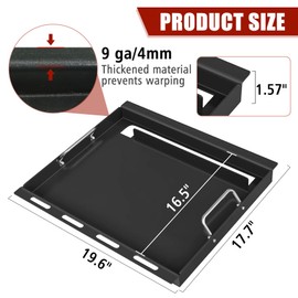 Spirit e 210 Grill Griddle Insert for Weber Spirit I & II 200 Series, Nonstick Flat Top Grill Griddle Replacement Parts for S-210, S-215, E-210, E-215, E-220