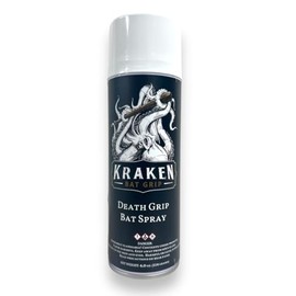 Kraken Death Grip Bat Spray for Baseball Bats and Other Sports Equipment