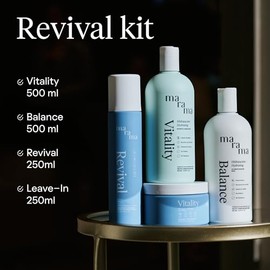 Marama | Kit | Shampoo sin Parabenos + Acondicionador sin Parabenos + Recontructor Capilar | Tratamiento para Cabello Maltratado - Aloe Vera | Anti Fr