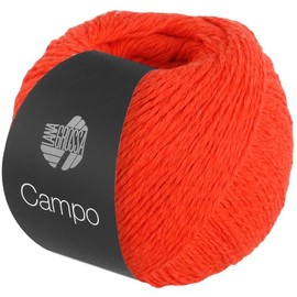 LANA GROSSA Campo Fine, Multi-Twisted Cotton Blend Yarn with Structure, Hand Knitting Yarn Made of 65% Cotton, 25% Viscose & 10% Linen, 50 g Wool for Knitting & Crochet, 165 m Yarn