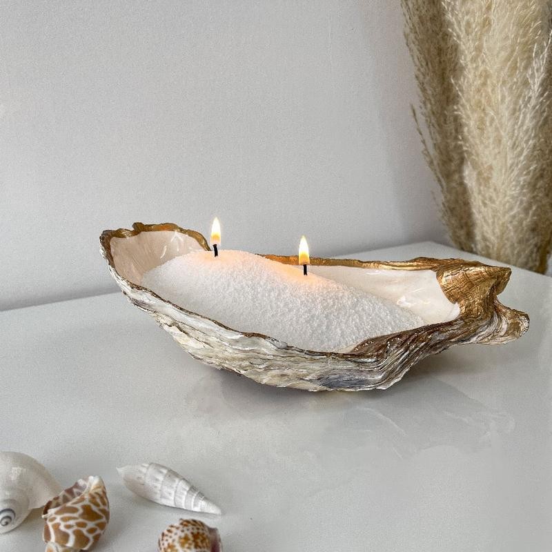 Foton Pearled Candle - Scented White:_LAZY LULU - Tropical Flowers