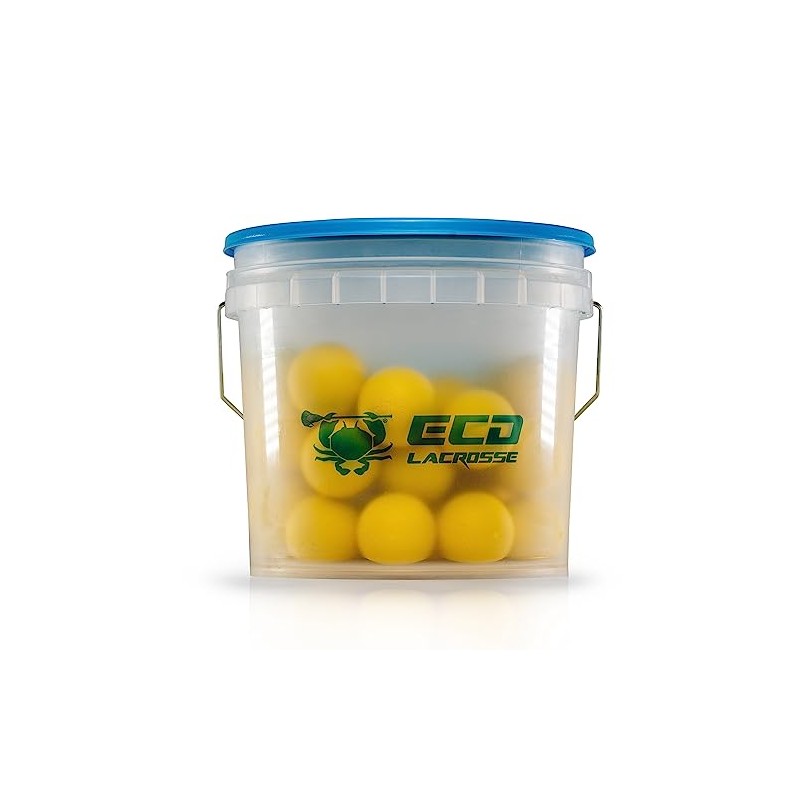 East Coast Dyes Mint Bucket (36) Lacrosse Balls - Yellow