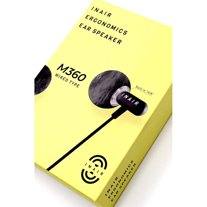 INAIR M360BK Ergonomics Ear Speaker, Black