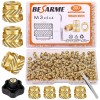 200Pcs M2.5/M3 Brass Threaded Inserts Knurled Nut Assortment Kit for
