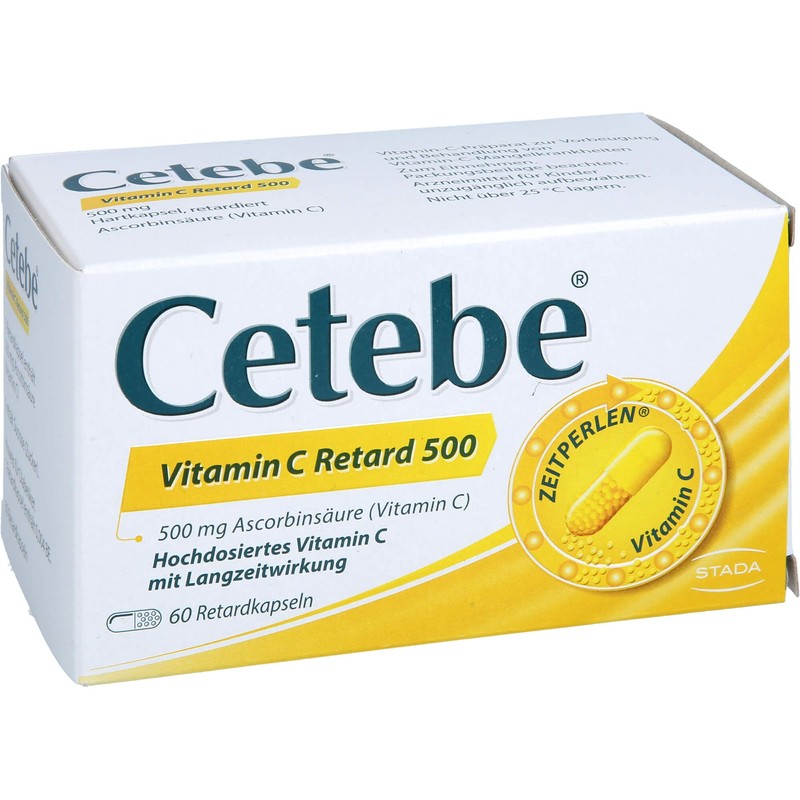 Glaxosmithkline Consumer Healthcare Cetebe Vitamin C Retard500, 60 Stück