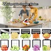 HopeNest 22-in-1 Vegetable Chopper & Slicer, Multi-Purpose Kitchen Tools &