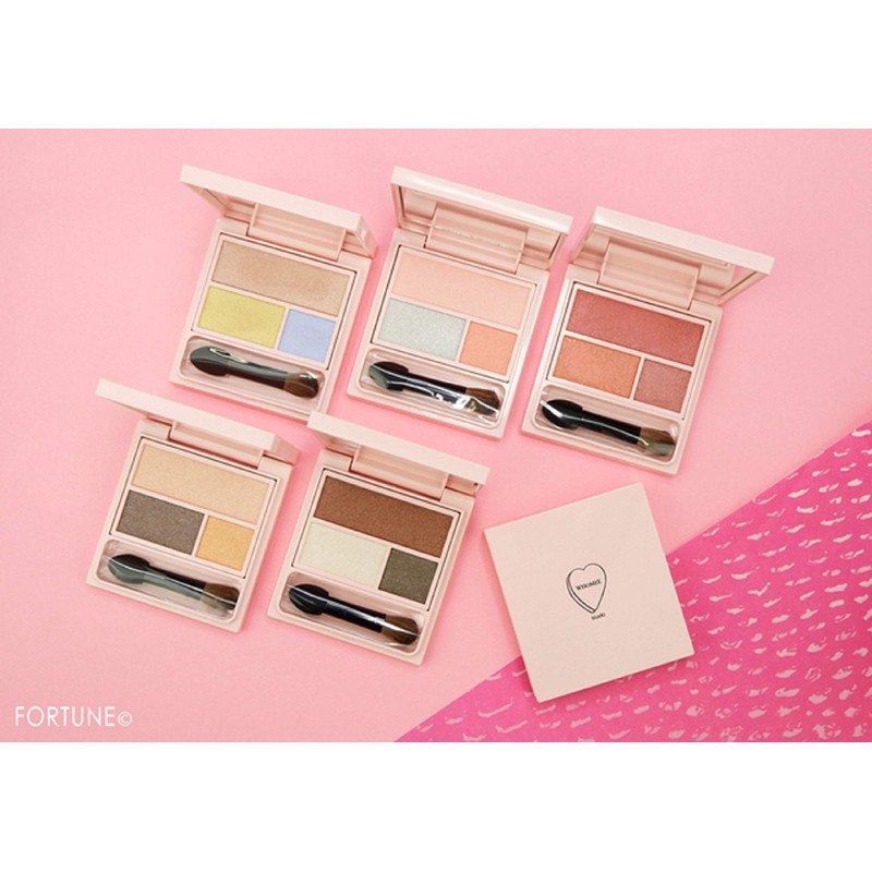 WHOMEE #WHO Eyeshadow Palette Yellow Blue 1pc (x1)