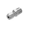 PATIKIL 1/4NPT x 4mm 304 Stainless Steel Compression Tube Fitting,