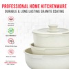 Bakken-Swiss Detachable 15-Piece Cookware Set – Granite Non-Stick – Eco-Friendly