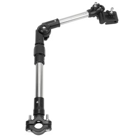 Stainless Steel Bike Umbrella Stand, 360° Adjustable Telescopic Outdoor Umbrella Holder for Electric Bikes, Wheelchairs and Strollers (Telescopic black)