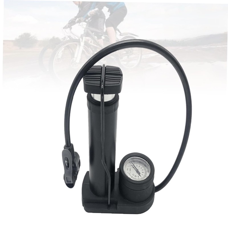 Gatuida Mini Portable Bike Pump with Barometer High Pressure Foot