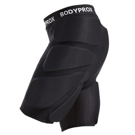 Bodyprox Bodyprox Protective Padded Shorts for Snowboard,Skate and Ski,3D Protection for Hip,Butt and Tailbone (Small) Black