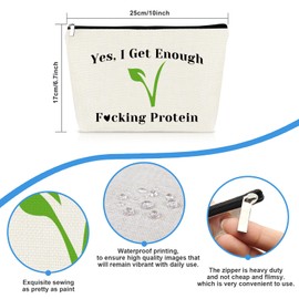 Vegetarian Lover Gift Makeup Bag Vegan Gift Animal Lover Gift Cosmetic Bag Vegetarianism Gift Vegans Vegetable Birthday Gifts Vegan Lover Gift Best Friend Friendship Gift Travel Makeup Pouch