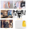 30 Pack Plastic Clothes Covers 60x90 cm Hanging Garment Bags
