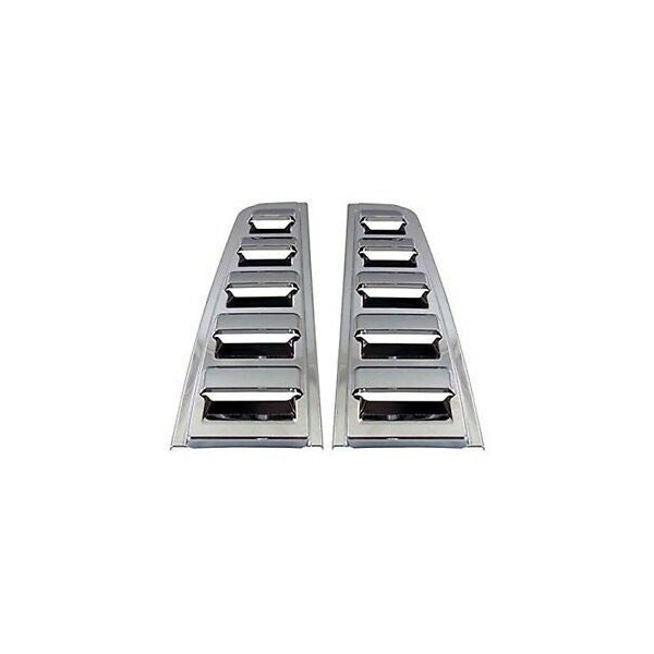 Avanzato Chrome Rear Upper Vent Tail Light Guard Trim Covers