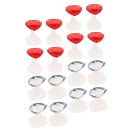 Minkissy Heart Shape Nail Art Toe Dividers 16pcs Manicure Supplies Toe Sponge Separators for Pedicures