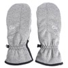 Cover Work TMF355405 Fleece Waterproof Thermal Mittens, Heather Gray