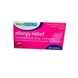 Value Health Allergy Realief 25 mg Tablet 1 blt of 36 Tablets By Value Health-New-SHI