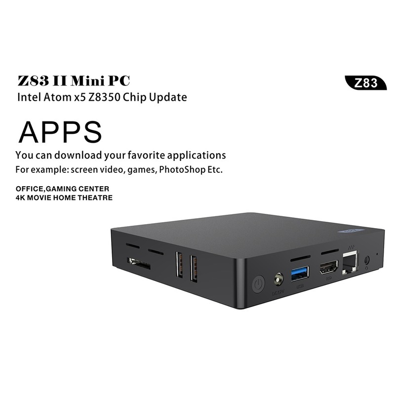 Beelink Z83Ⅱ 4G+64GB Mini Computer Bluetooth4.0 WiFi for Windows 10/Linux