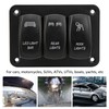 5Pin 3 Gang Rocker Switch Panel Led Light Bar Switch