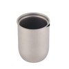 Titanium Double Walled Tea Cups with Removable Filter Cover Cap