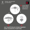 Knirps T Duomatic "Black Edition" Pocket Umbrella - Foldable -