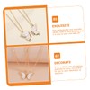 COLLBATH Butterflies Friendship Necklaces Friend Neck Chain Pair for 2