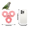 MinrzPet 2 Pack Spinning Bird Toy, Bird Cage Accessories, Interactive
