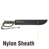 Kilimanjaro 24 Inch Machete Serrated Knife, Drop Point Tip to