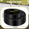 Threlaco 10 Pack Ultra Durable Vinyl Fence Post Donut Heavy-Duty