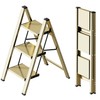 SOLADDER 3 Step Ladder, Anti-Slip and Lightweight Foldable Step Ladder
