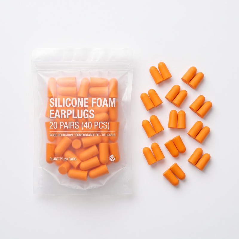 Cwmniily 20 Pairs Ultra Soft Foam Ear Plugs, 38dB Noise