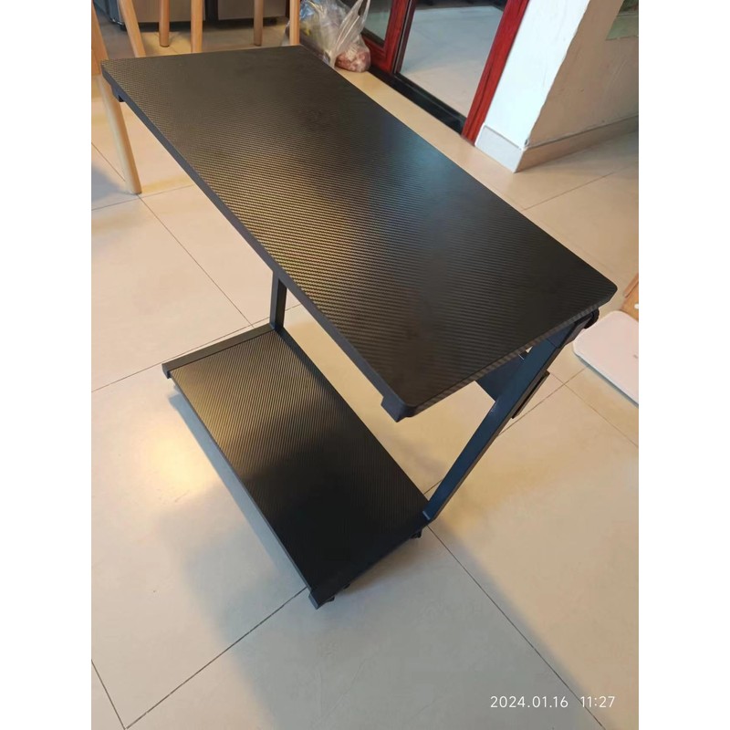 Height Adjustable Computer Tower Cart 2Tier Rolling Stand for Pc